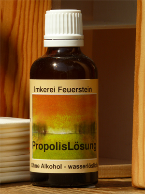 Propolislösung 50ml
ohne Alkohol (10%)
mit pflanzlichem Glycerin